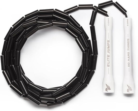 Elite Jumps - Do Hard Things 1” Beaded Jump Ropes - Strong & Durable Materials - Resize & Adjust - Fitness & Cardio Training - Improve Rhythm, Speed, Agility