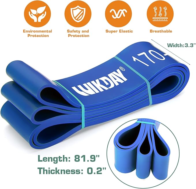 Resistance Bands for Working Out, Exercise Bands, Workout Bands, Pull Up Assistance Bands for Body Stretching Training Physical Therapy Muscle Training for Men & Women-GravixFit