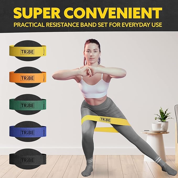 Fabric Resistance Bands for Working Out - Booty Bands for Women and Men - Exercise Bands Resistance Bands Set - Workout Bands Resistance Bands for Legs - Fitness Bands-GravixFit