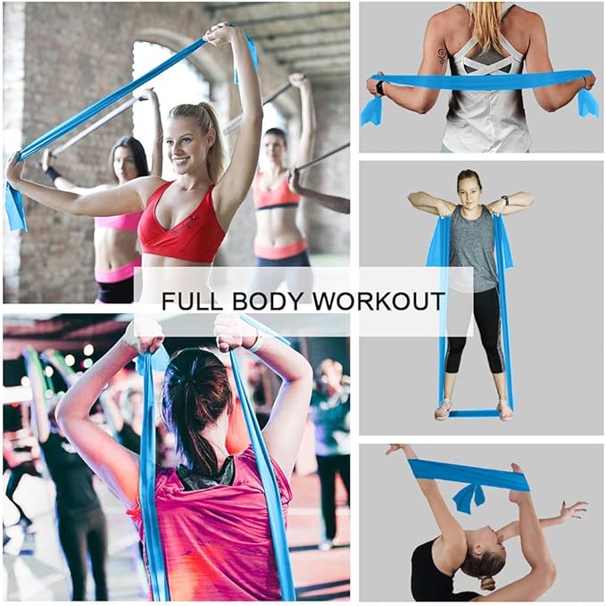 Resistance Bands,Professional Long Non-Latex Elastic Stretch Bands,Exercise Bands for Physical Therapy, Yoga, Pilates, Rehab, at-Home or The Gym Workouts, Strength Training-GravixFit