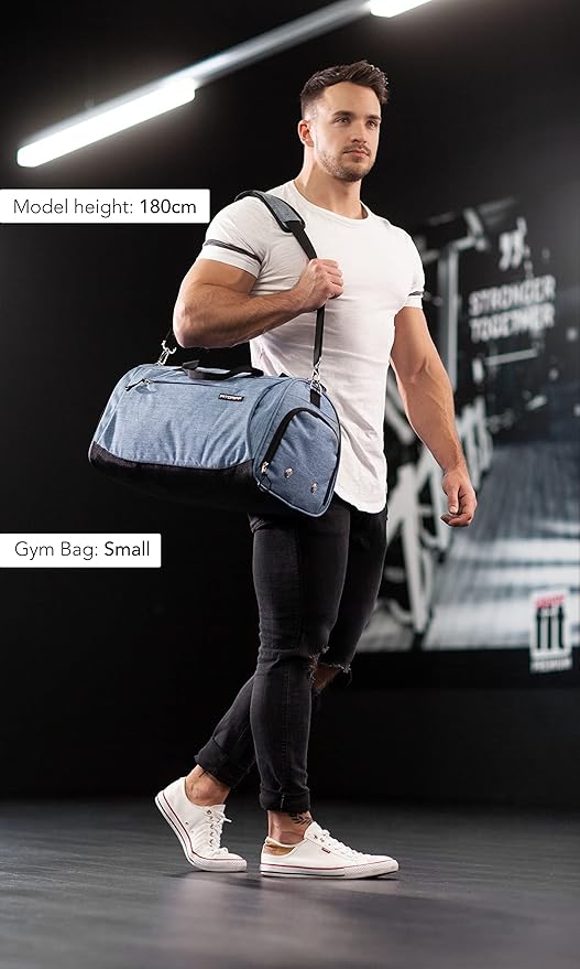 Fitgriff® Gym Bag for Men & Women with Shoe & Wet Compartment - Duffle Bag for Travel, Sports, Fitness & Workout-GravixFit
