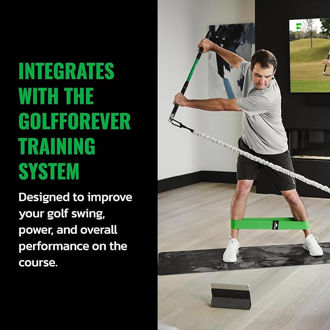 GolfForever Mini Bands Proven by Golfer Scottie Scheffler | Golf Training Premium Fitness Bands | Premium Golf Training Aid to Improve Strength Flexibility & Swing Posture | 3 Resistance Levels | 3pcs-GravixFit