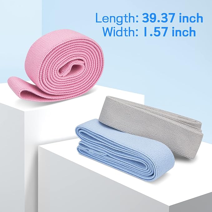 TheFitLife Resistance Exercise Bands for Women - Fabric Workout Bands for Booty, Hip, Glute, Leg, Thigh, Squat, Butt Lift Excersize and Fitness Loop Bands for Home Gym-GravixFit
