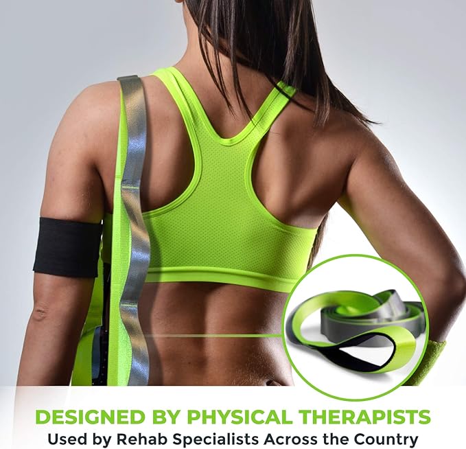 Gradient Fitness Stretching Strap for Physical Therapy, 12 Multi-Loop Stretch Strap 1.5" W x 8' L, Neoprene Handles, Physical Therapy Equipment, Yoga Straps for Stretching, Leg Stretcher.-GravixFit