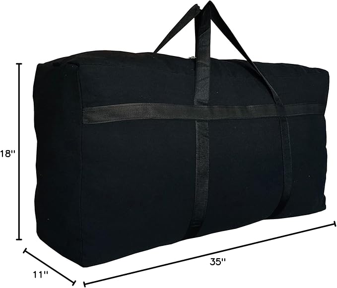 Extra Large Storage Duffle Bag with Zippers and Handles, Big Foldable Duffle Bag for Travel-GravixFit