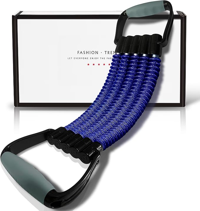 5-Level Chest Expander with Adjustable Resistance Bands, Exercise Band with Handle, Suitable for Men and Women of Different Strength Classes Fitness, Yoga, Training Home Gym Equipment-GravixFit