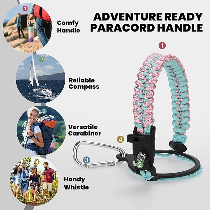 Insulated Water Bottle 20 oz, Triple Wall Vacuum Stainless Steel (Cold for 48 Hrs), Leak Proof & Non-BPA, Kids Water Bottle Jug for School with Straw Spout Lids, Hydrangea-GravixFit