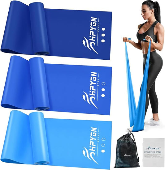 Resistance Bands, Exercise Bands, Physical Therapy Bands for Strength Training, Yoga, Pilates, Stretch Elastic Band with Different Strengths, Workout Bands for Home Gym-GravixFit