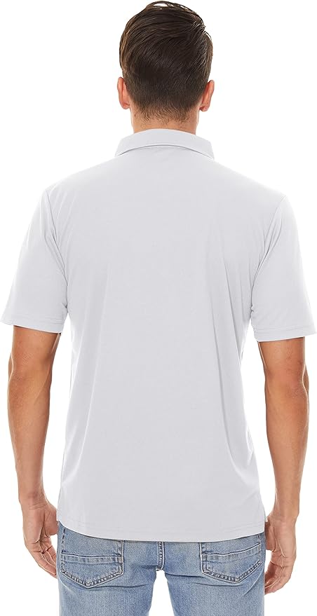 MAGCOMSEN Men's Polo Shirts 3 Buttons Casual Work T Shirts Quick Dry Short Sleeve Golf Shirt Pique Jersey Outdoor Performance-GravixFit