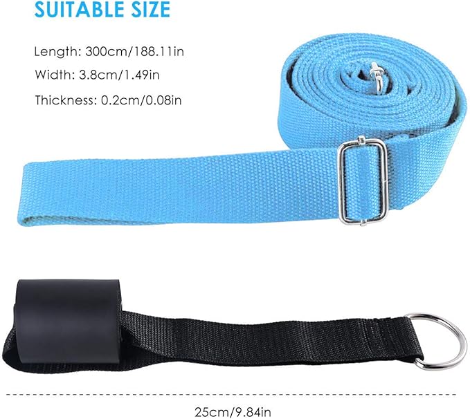 Door Flexibility & Stretching Leg Strap - Great for Ballet Cheer Dance Gymnastics or ANY Sport Leg Stretcher Door Flexibility Trainer Premium stretching equipment-GravixFit