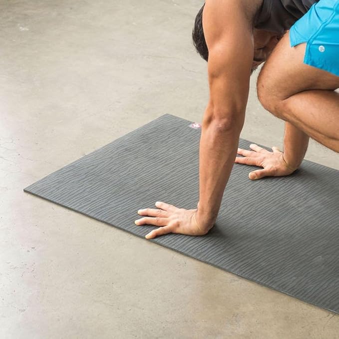 Manduka eKO SuperLite Yoga Mat - 1.5mm Natural Rubber | Foldable & Travel Friendly | Soft Textured Surface | Eco-friendly-GravixFit