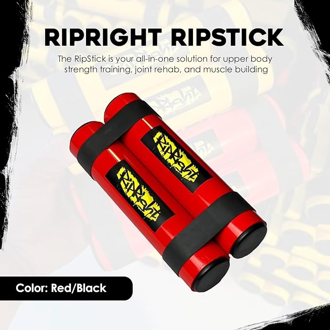 RipStick, Workout Equipment for Joint Rehab, Shoulder and Resistance Training, Muscle Building and Core Workout Equipment with 6 Adjustable Resistance Bands-GravixFit