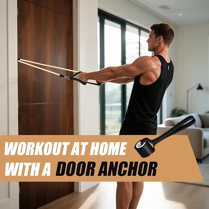 WHATAFIT Resistance Bands, Exercise Bands，Resistance Bands for Working Out, Work Out Bands with Handles for Men and Women Fitness, Strength Training Home Gym Equipment-GravixFit