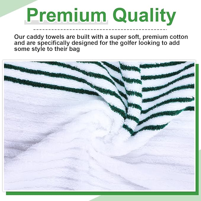 Mixweer Caddy Golf Towel 22" x 42" Large Caddy Towel Camping Sport Towels Cotton Soft Towels for Man Golf Lovers-GravixFit