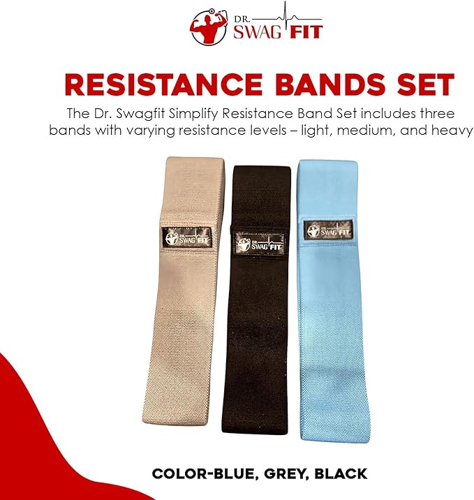 Resistance Bands Set, Versatile Latex Exercise Bands for Home and Gym Workouts, Ideal Workout Equipment for Men and Women, Resistance Bands for Legs, Physical Therapy, (3-Pack)-GravixFit