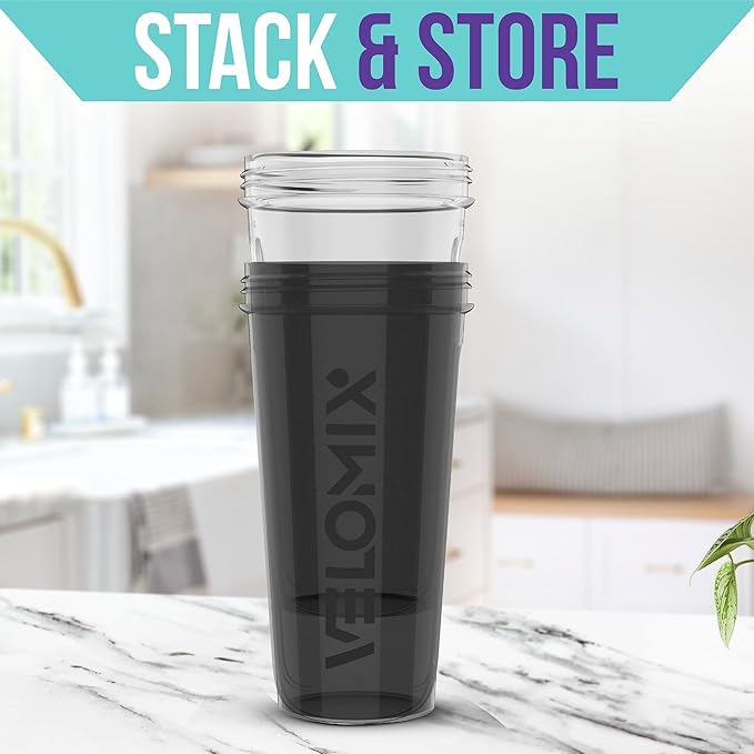 '-2 Pack- 28 oz Protein Shaker Bottles for Protein Mixes - 2x Wire Whisk | Leak Proof Shaker Cups for Protein Shakes | Protein Shaker Bottle Pack (Black/Transparent)-GravixFit