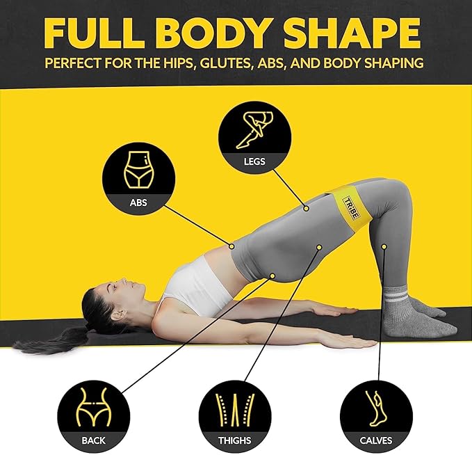 Fabric Resistance Bands for Working Out - Booty Bands for Women and Men - Exercise Bands Resistance Bands Set - Workout Bands Resistance Bands for Legs - Fitness Bands-GravixFit