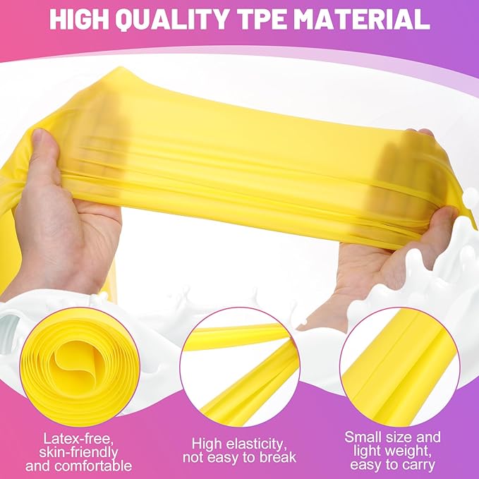 5 Pcs Resistance Bands, Professional Exercise Bands Elastic Stretch Bands for Fitness Yoga Pilates Stretching Strength Training, Workout Bands for Women and Men Home Gym-GravixFit