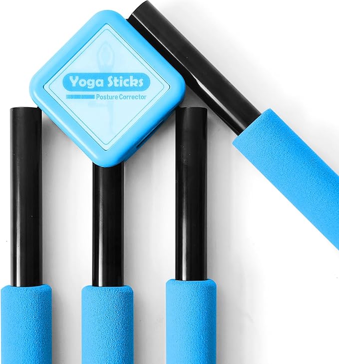 Back Straightener Posture Corrector|Yoga Stick Stretching Tool for Women and Men|Portable Posture Corrector Pole,Stretch Mobility Stick, Physical Workout Exercise Dowel-GravixFit