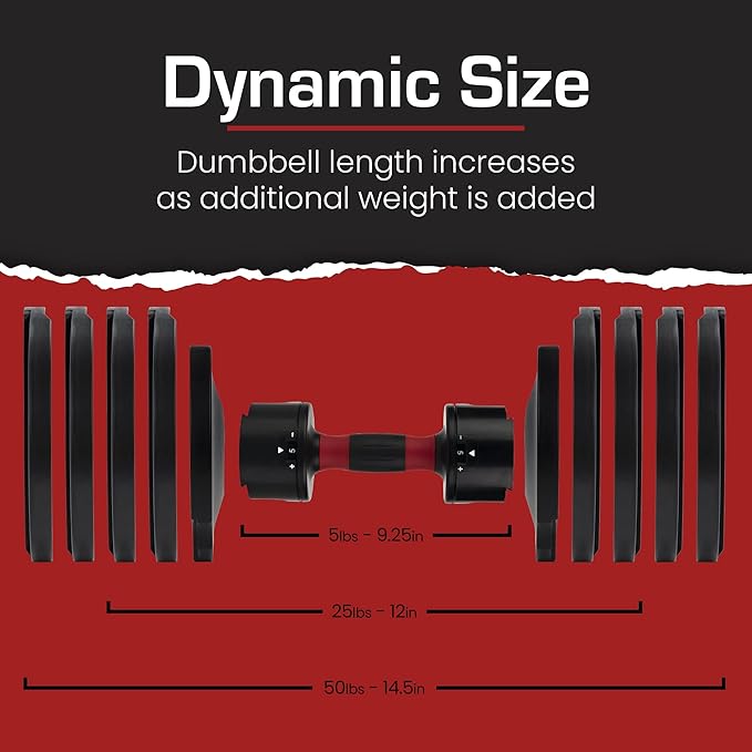 Core Fitness® Adjustable Dumbbell Weight Set by Affordable Dumbbells-GravixFit