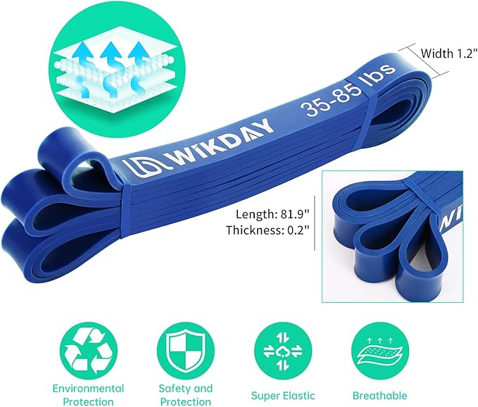 Resistance Bands for Working Out, Exercise Bands, Workout Bands, Pull Up Assistance Bands for Body Stretching Training Physical Therapy Muscle Training for Men & Women-GravixFit