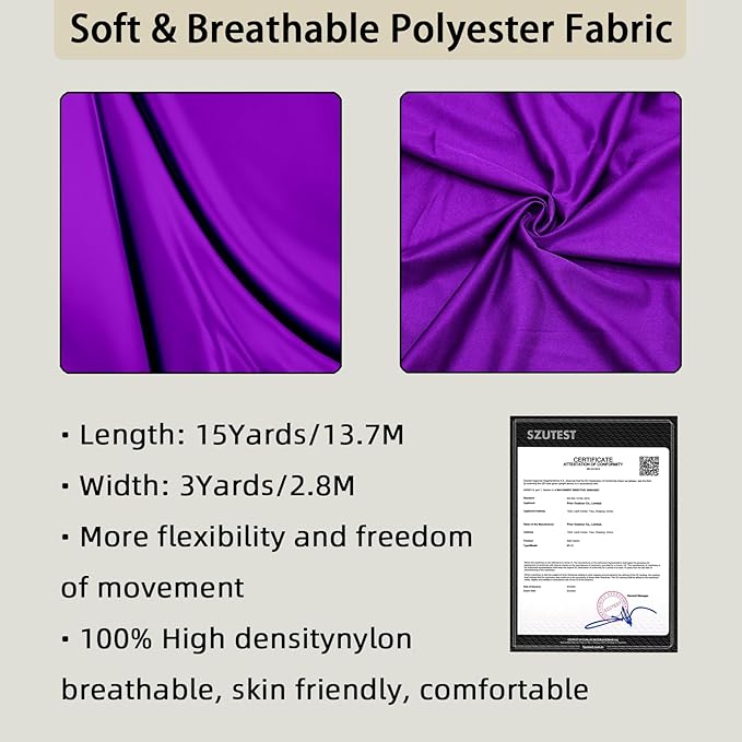 15/25 Yards Aerial Silk Professional Indoor Aerial Yoga Hammock Fabric Outdoor Fitness Silk for Dance, Circus Training, Home Gym-GravixFit