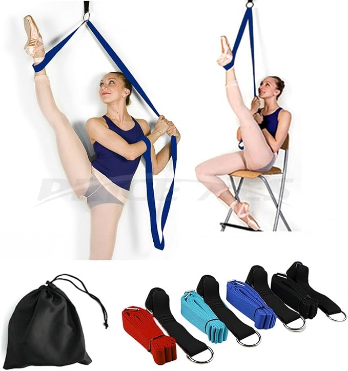 Door Flexibility & Stretching Leg Strap - Great for Ballet Cheer Dance Gymnastics or ANY Sport Leg Stretcher Door Flexibility Trainer Premium stretching equipment-GravixFit