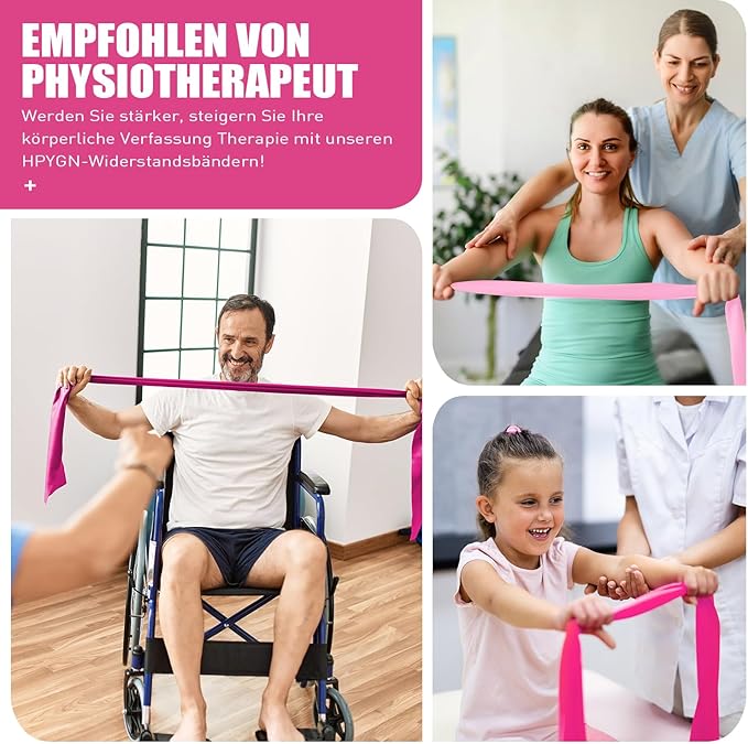 Resistance Bands, Exercise Bands, Physical Therapy Bands for Strength Training, Yoga, Pilates, Stretch Elastic Band with Different Strengths, Workout Bands for Home Gym-GravixFit