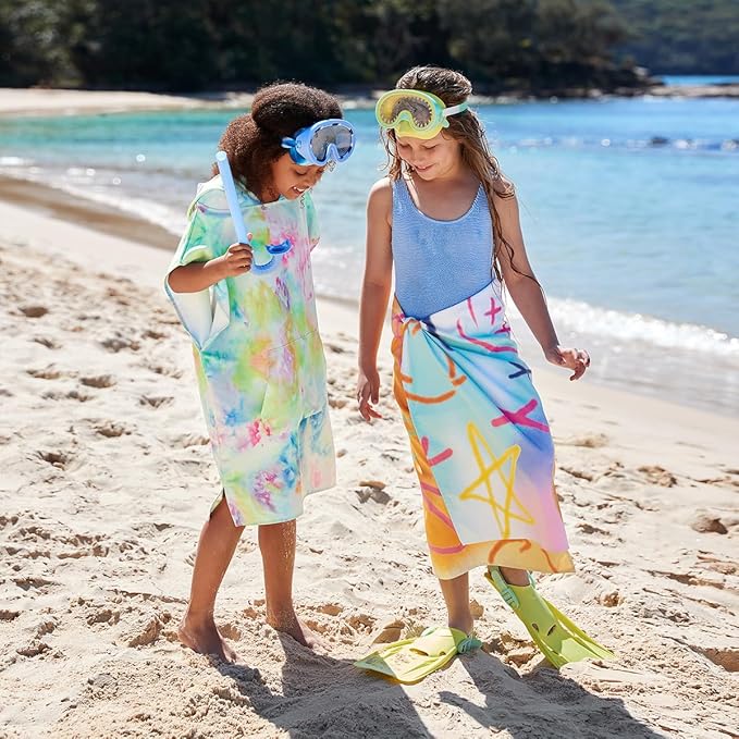 Dock & Bay Beach Towel - Quick Dry, Sand Free - Compact, Lightweight - 100% Recycled - Includes Bag - Sand to Streets - Large (160x90cm, 63x35)-GravixFit