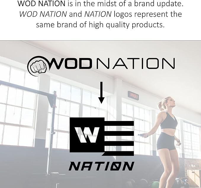 WOD Nation Adjustable Speed Jump Rope For Men, Women & Children - Blazing Fast Fitness Skipping Rope Perfect for Boxing, MMA, Endurance-GravixFit