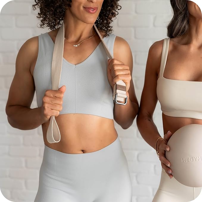 Fitness Yoga Strap, Soft Cotton Workouts Unisex Yoga Straps, Stretch Bands for Exercise and Flexibility, Yoga Belt for Fitness, Yoga, Pilates-GravixFit