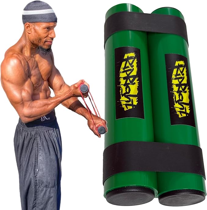 RipStick, Workout Equipment for Joint Rehab, Shoulder and Resistance Training, Muscle Building and Core Workout Equipment with 6 Adjustable Resistance Bands-GravixFit