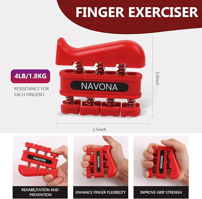 11PCS Grip Strength Trainer Kits, Hand Gripper Strengthener, Forearm Strengthener, Finger Strengthener, Finger Exerciser, Hand Exerciser, Stress Relief Ball, Grip Ring, for Muscle Building, Recover Hand Injury-GravixFit