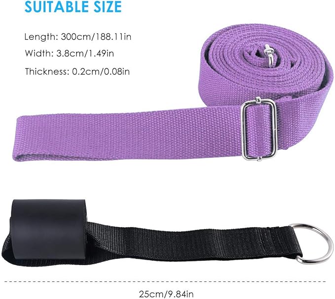 Leg Stretcher, Door Flexibility & Stretching Leg Strap - Great for Ballet Cheer Dance Gymnastics or Any Sport Leg Stretcher Door Flexibility Trainer Premium Stretching Equipment-GravixFit