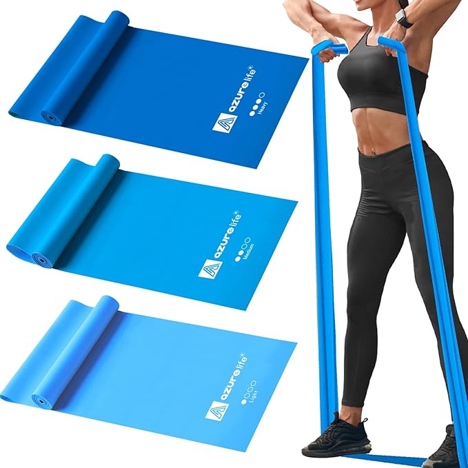 Resistance Bands,Professional Long Non-Latex Elastic Stretch Bands,Exercise Bands for Physical Therapy, Yoga, Pilates, Rehab, at-Home or The Gym Workouts, Strength Training-GravixFit