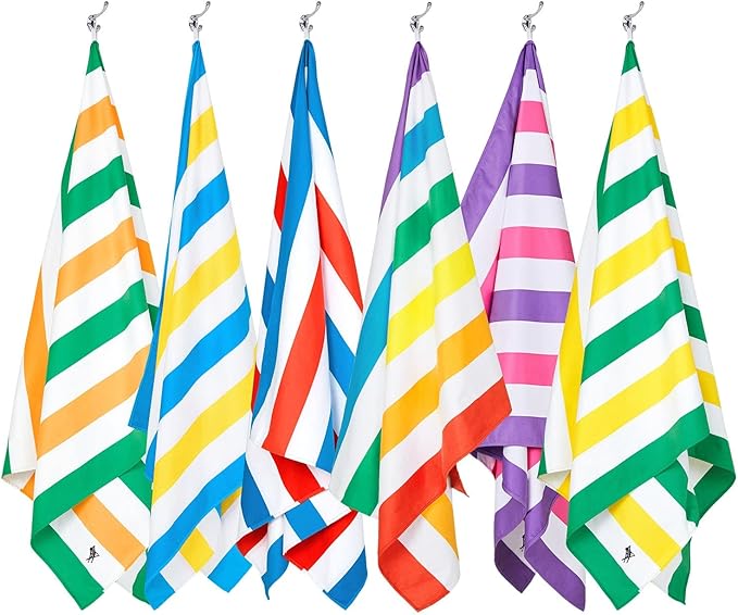 Dock & Bay Beach Towel - Quick Dry, Sand Free - Compact, Lightweight - 100% Recycled - Includes Bag - Summer - Unicorn Waves - Large (160x90cm, 63x35)-GravixFit