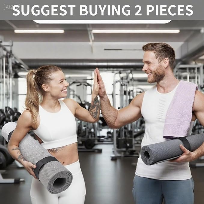 25" Yoga Mat Strap | Slap Band Holder for Carrying and Storage Mats | Rolled Scrunchie Yoga Essential Accessory-GravixFit