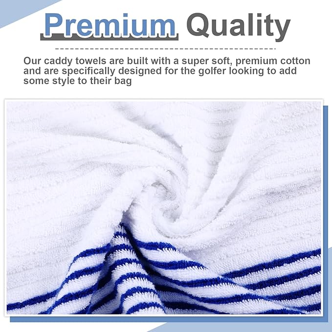 Mixweer Caddy Golf Towel 22" x 42" Large Caddy Towel Camping Sport Towels Cotton Soft Towels for Man Golf Lovers-GravixFit