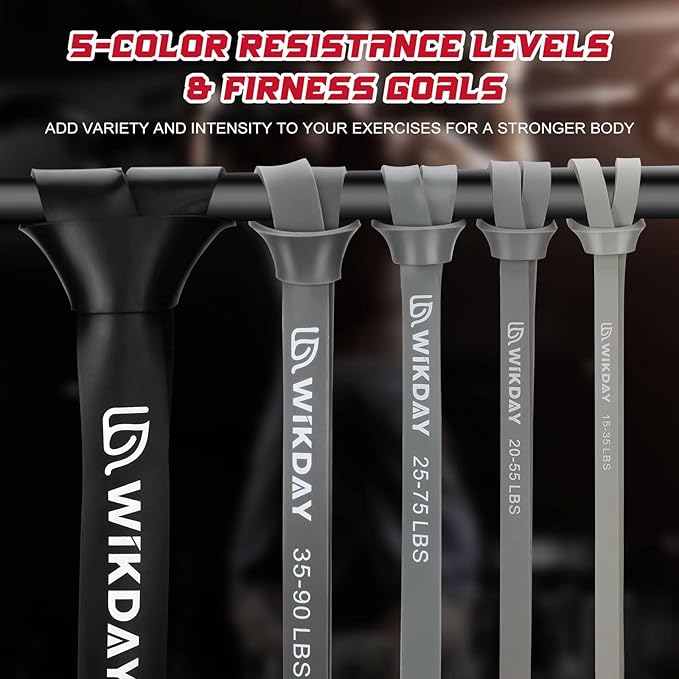 Resistance Bands for Working Out, Exercise Bands, Workout Bands, Pull Up Assistance Bands for Body Stretching Training Physical Therapy Muscle Training for Men & Women-GravixFit