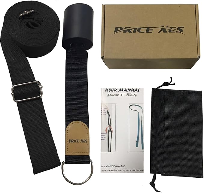 Door Flexibility & Stretching Leg Strap - Great for Ballet Cheer Dance Gymnastics or ANY Sport Leg Stretcher Door Flexibility Trainer Premium stretching equipment-GravixFit