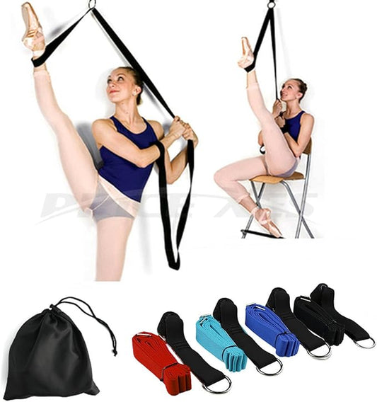 Door Flexibility & Stretching Leg Strap - Great for Ballet Cheer Dance Gymnastics or ANY Sport Leg Stretcher Door Flexibility Trainer Premium stretching equipment-GravixFit