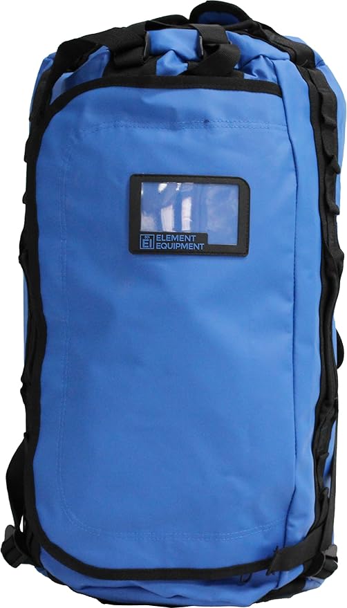 Element Equipment Trailhead Duffel Bag Shoulder Straps Waterproof Imperial Blue Medium-GravixFit