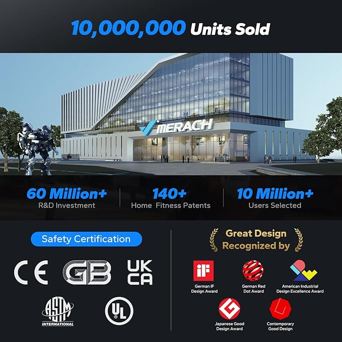 MERACH Rowing Machines for Home, Adjustable Air Resistance Professional Indoor Rowing Machine, Ergonomic Comfort Seat, Performance Monitor and Device Holder, Easy Storage-GravixFit