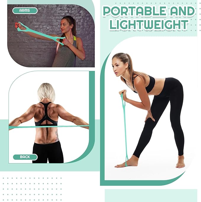 6 Pcs Fitness Resistance Exercise Bands 6 Tube Pedal Puller Resistance Band Set for Women Weight Loss Thigh Training Workout Equipment Elastic Arms Abdomen Shoulder Waist Leg Beginners Yoga-GravixFit