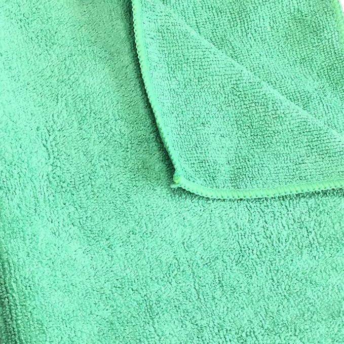 Arkwright Microfiber Gym Towel - Bulk Case of 180 - Super Soft, Quick Dry Workout Sweat Towels, 300 GSM Lightweight & Absorbent for Sports, Working Out, Yoga, and Spa, 16 x 27 in, Green-GravixFit