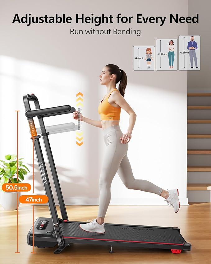 3 in 1 Under Desk Treadmill with 10% Incline, Walking Pad Treadmill with Removable Desk Workstation, Adjustable Height for Different Need, Foldable for Home Small Office-GravixFit