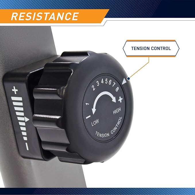 Marcy Magnetic Recumbent Exercise Bike with 8 Resistance Levels-GravixFit