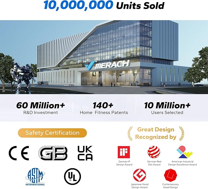 MERACH Recumbent Exercise Bikes for home, Light Commercial High-end Recumbent Bike for Seniors Adults, Magnetic Recumbent Exercise Bike with Smart Bluetooth and Exclusive App, LCD, Heart Rate Handle