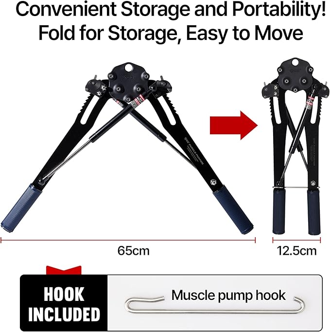 (New) GD Muscle Pump Chest Expander Upper Body Strengthener, Chest Workout for Men, Workout Equipment Shoulder Muscle Training Fitness Equipment, Arm Exerciser-GravixFit