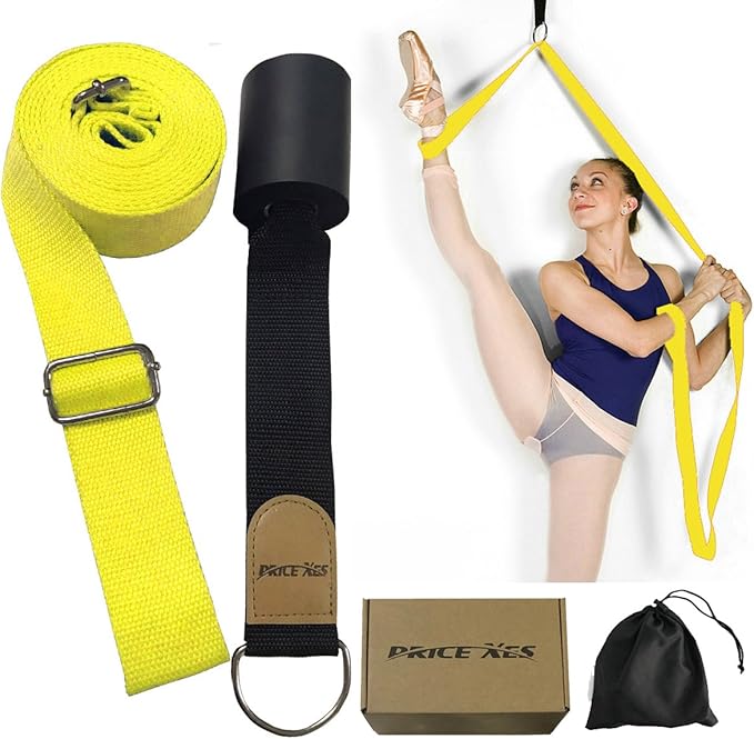 Door Flexibility & Stretching Leg Strap - Great for Ballet Cheer Dance Gymnastics or ANY Sport Leg Stretcher Door Flexibility Trainer Premium stretching equipment-GravixFit